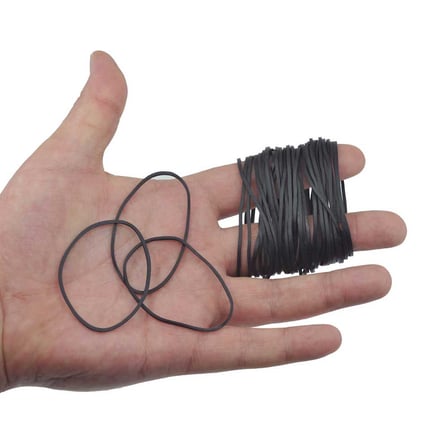 Siyah Paket Lastiği 70mm 5 KG