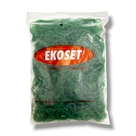 Küçük Paket Lastiği Yeşil 40mm 3000 Adet