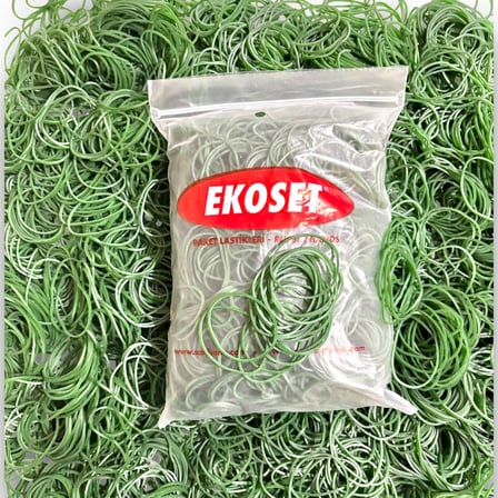 Yeşil Para Lastiği 70mm 3000 Adet
