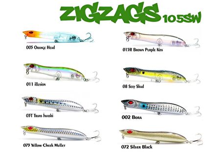 Fujin Zigzags 105sw 10gr Maket Balık 11 Illusion