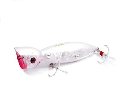 Fujin La-nina Maket Balık Su Üstü Popper 056 White Flash
