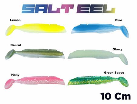 Fujin Salt Eel Body 10cm x3 Silikon Yem Gövde