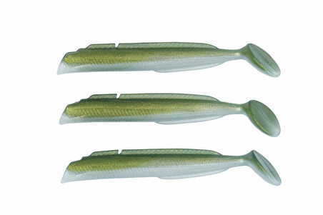 Fujin Salt Eel Body 13cm x3 Silikon Yem Gövde