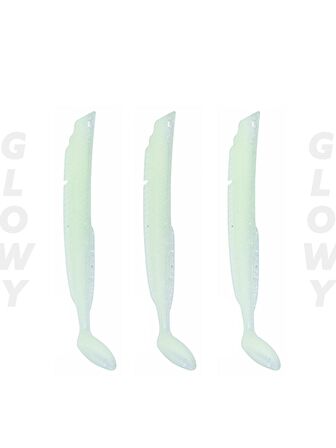 Fujin Salt Eel Body 13cm x3 Silikon Yem Gövde