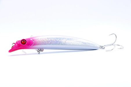 Fujin Süper Minnow 11.5cm 18gr Maket Balık Pink Head Shiny