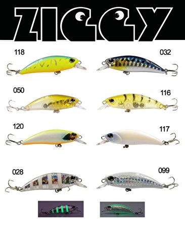 Fujin Ziggy 50mm 3.6gr Lrf Maket Balık 118 Tiger Z