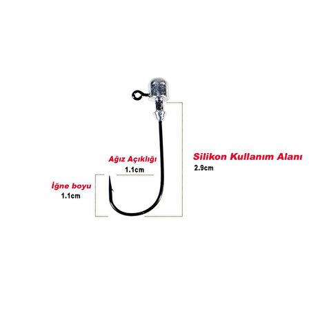 Fujin Punch Head Jig Head no.1/0 5 Gr