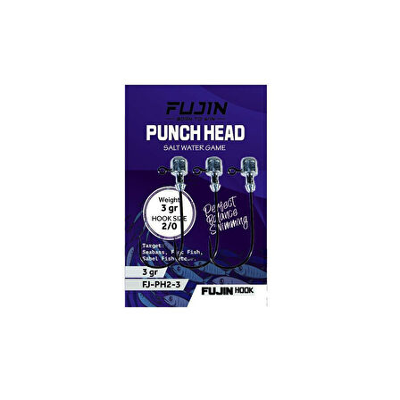Fujin Punch Head Jig Head No: 2/0 3 Gr