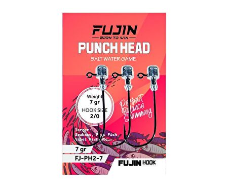 Fujin Punch Head 2/0 7gr Jighead 3 lü Paket