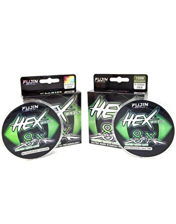 Fujin Hex 150mt 0,14mm 8x Moss Greeni İp Misina