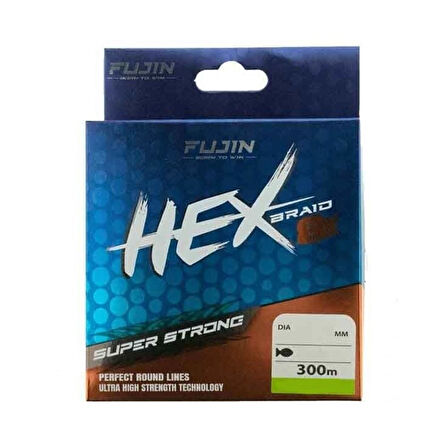 Fujin Hex Braid x8 PE İp Olta Misinası 300mt MultiColor-0,14 mm