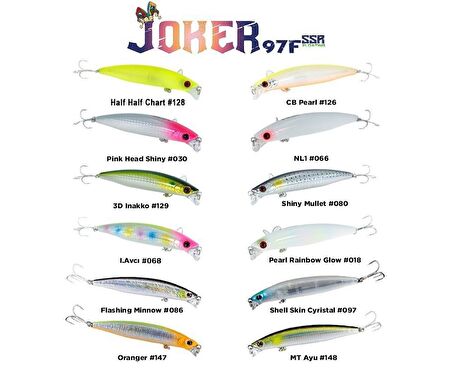 Fujin Joker 97mm 12.6gr SSR Floating Maket Balık