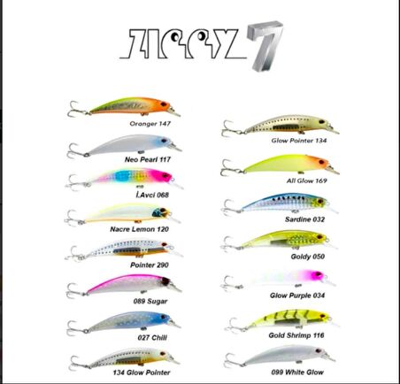 Fujin Ziggy7 70mm 9.6gr Sinking LRF Maket Balık