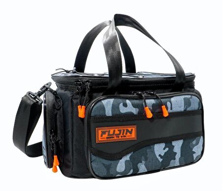 Fujin Black Camo Helper Bag-Balıkçı Çantası