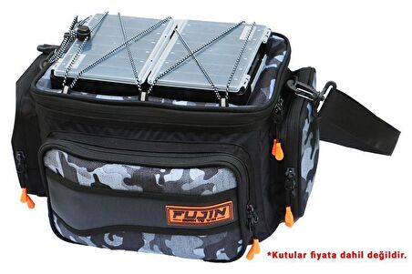 Fujin Black Camo Helper Bag-Balıkçı Çantası