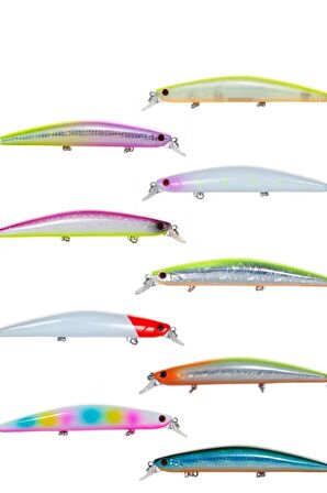 Fujin Z-Bass Minnow 125F 21gr Maket Balık 182 Double Pink Chart