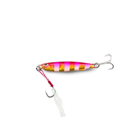 Fujin Metal GO 15gr 55mm Jig Yem Pink Gold Zebra Glow