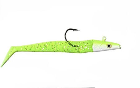 Fujin Zand Eel 11cm 7gr-14gr Double Body+Head Silikon Balık - Shiny Yeel
