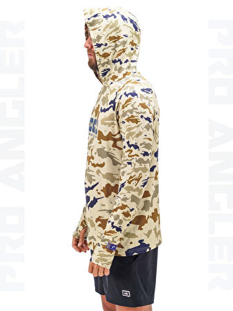 Fujin Pro Angler S24 Hooded Natural Camo XL