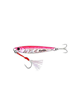 Fujin Jig-X 20gr Light Jigging Jig Yem MT18 Pink Glow Line