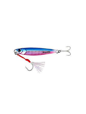 Fujin Jig-X 40gr Shore Jigging Jig Yem MT24 Blue Pink Tail Glow