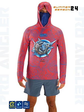 Fujin Rolla S24 Buff & Hoodie Swordfish Red S