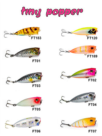FUJIN Tiny Popper Mini LRF Popper 120 Nacre Lemon