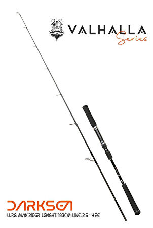 Fujin Valhalla Darksea 183cm 210gr Speed Jig Live Bait Tekne Kamışı