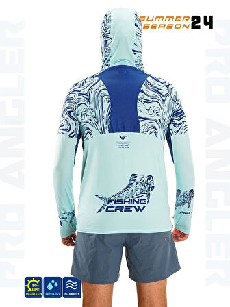 Fujin Pro Angler S24 Buff & Hoodie Izohips Mint S