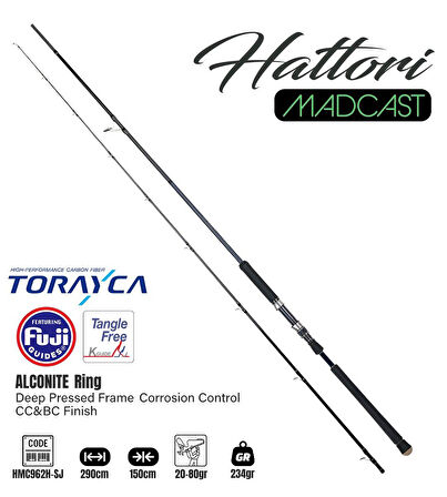 Fujin Madcast 290cm 20-80gr Shore Jig Kamışı