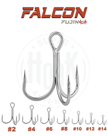 Fujin Falcon Süper Anti-Rust Üçlü Kanca