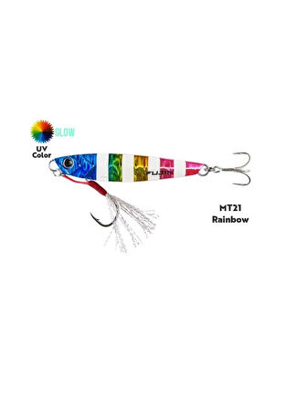 Fujin Jig-X Jigging Jig Yem Rainbow Glow-80 GR