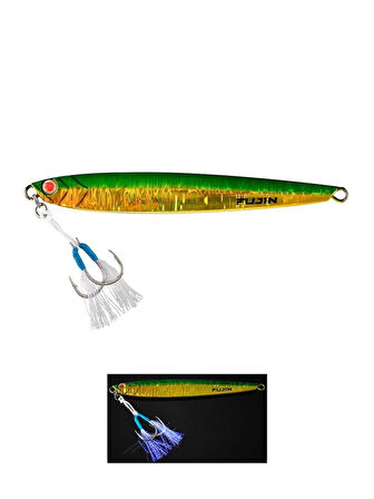Fujin Valhalla Darksea 100gr Metal Jig Yem Green Shiny Iwashi