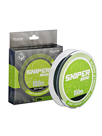 Fujin Sniper 8X 150Mt Moss Green İp Misina Moss Green-0,14 mm
