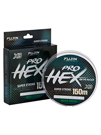 Fujin Pro Hex 8X 150Mt Moss Green İp Misina Moss Green-0,14 mm