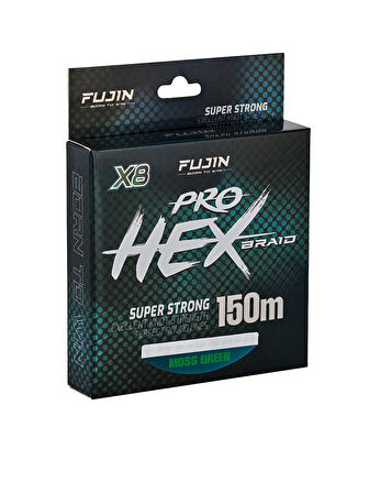 Fujin Pro Hex 8X 150Mt Moss Green İp Misina Moss Green-0,14 mm
