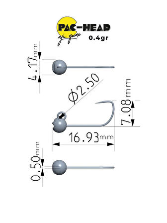 Fujin Pac-Head 10no Aji Game JigHead 1,6 GR