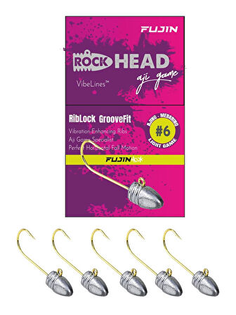 Fujin Rock-Head 6no Aji Game JigHead 1 Gr