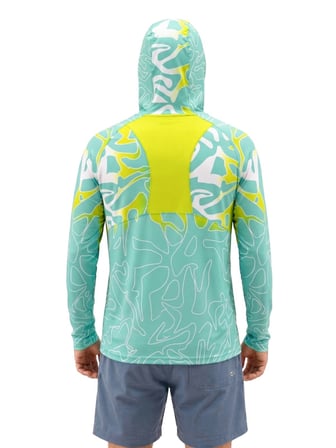 Fujin Pro Angler S26 T-Shirt Hooded Izohips Bold Mint XL