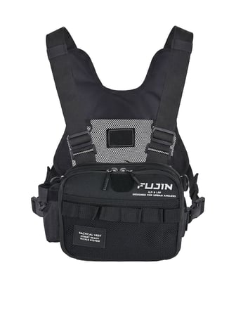 Fujin Tactical Vest Black Balıkçı Çantası