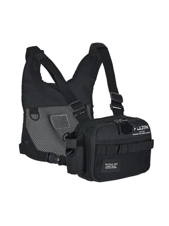 Fujin Tactical Vest Black Balıkçı Çantası