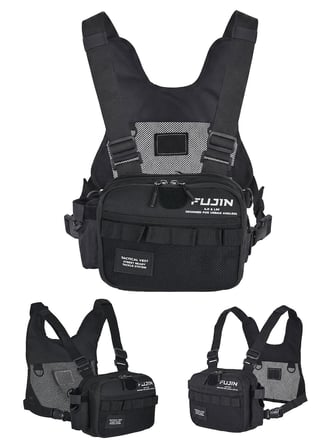 Fujin Tactical Vest Black Balıkçı Yeleği