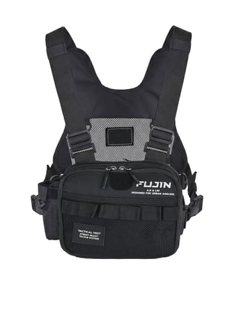 Fujin Tactical Vest Black Balıkçı Yeleği