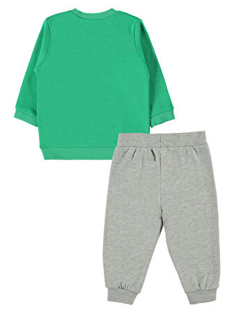 Kujju Erkek Bebek Pijama Takımı 6-18 Ay Koyu Yeşil