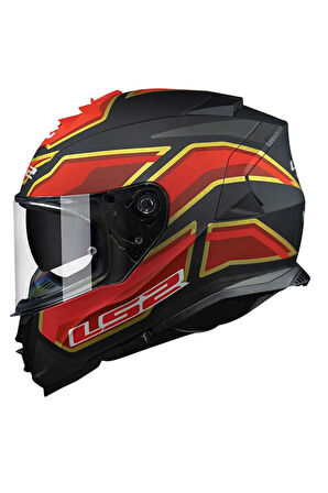 Storm Foggy Mat Uyumlu  Siyah-kırmızı Kask