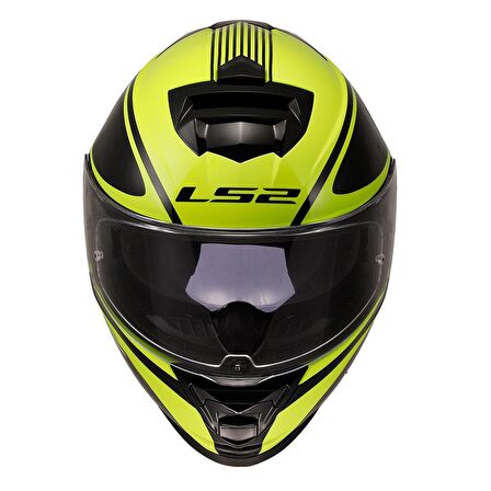 LS2 STORM 2 DODGER MAT SİYAH-NEON SARI KASK