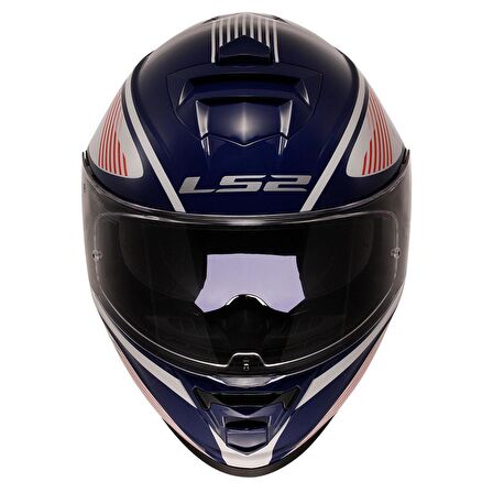LS2 STORM 2 DODGER BEYAZ-NAVY MAVİ KASK