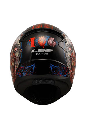 Rapıd 2 Zombıe Siyah-kırmızı Kask