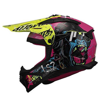 Ls2 Fast 2 Gorilla Kros Kask