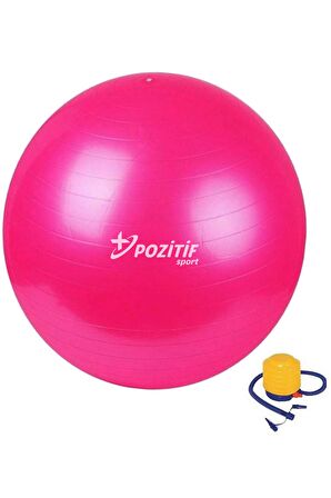 65 cm Pilates Topu Büyük Boy Kalın Yoga Egzersiz Topu Pompalı